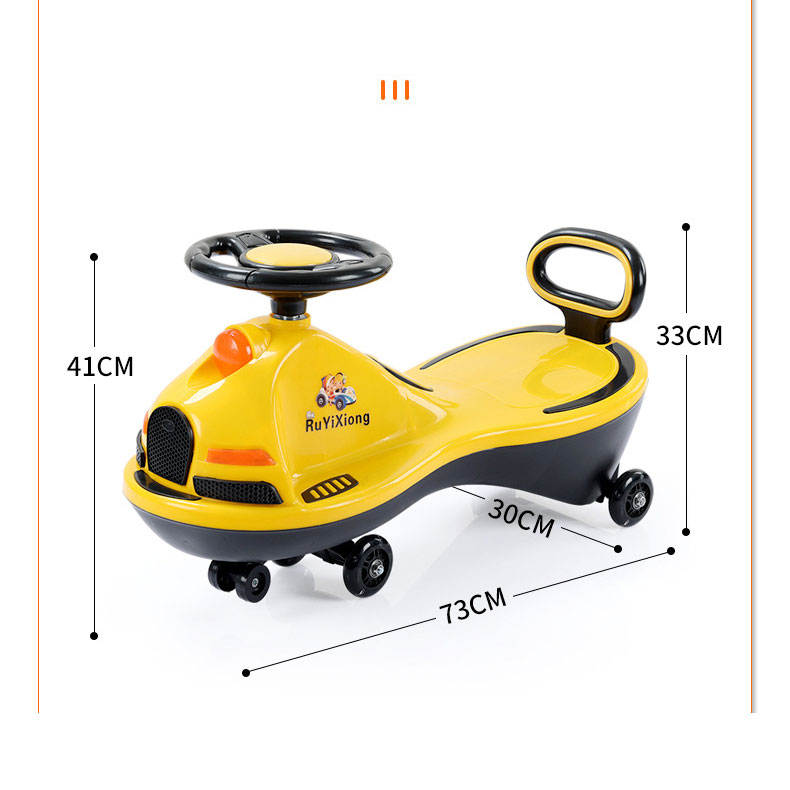 Unisex Children's Scooter Slippery Swinging Car Twist Car Toy for 1-3 Year Old Baby