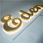 3MM Illuminated Led Channel Letter Signs 3D Lobby Lighted Letters Outdoor