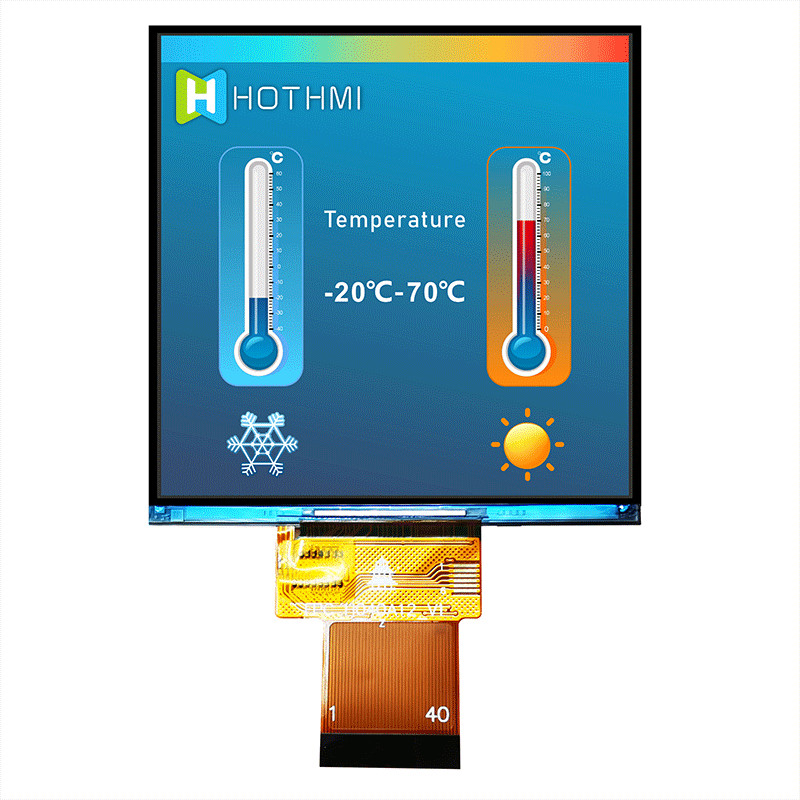 Square Durable IPS TFT LCD Display 4 Inch 320x320 Dots With IC TFT-H040A12DHIIL4N40