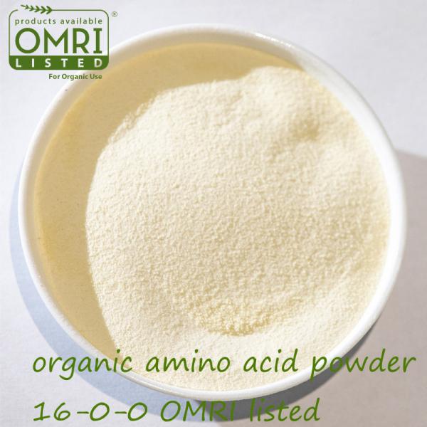16-0-0 Amino Acid Powder 80% Organic Nitrogen Fertilizer Based On Hydrolyzed