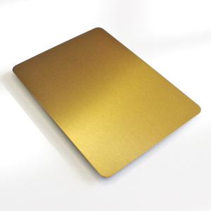 China 304 Gold Brushed Stainless Steel Sheet Cold Rolled Stainless Steel Plate wholesale
