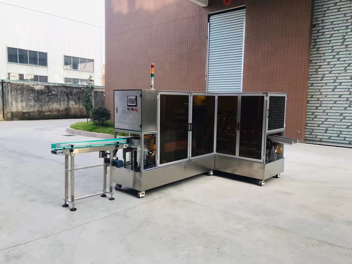 Food Fruit Box Making Machine Take Away Pizza Box Carton Erecting Machine