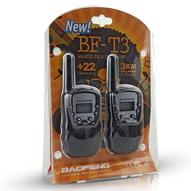 Ready to ship two way radio license free  Mini UHF BF-T3 Two Way Radio  Kids BaoFeng T3 Walkie Talkie Children's Toys