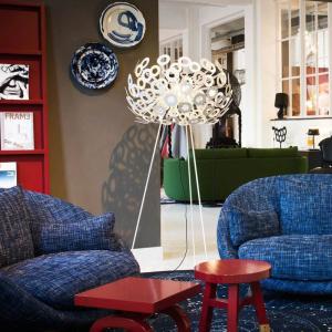 China Modern Personality Floor Lights White Living Room Bedroom Study Dandelion Floor Lamp(WH-MFL-155) wholesale