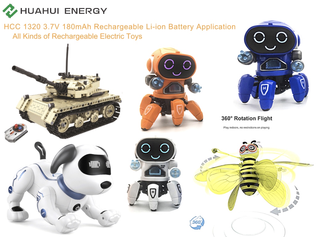 Fast Charging High Efficiency Li Ion Battery HCC1320 3.7 V 180mah Battery For Toys