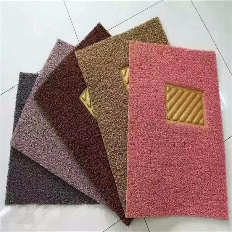 Plain Coir Entrance Matting 3 Pieces Set Auto Foot Design Anti - Slip Feature