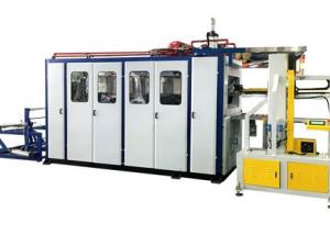 China Fully Automatic 200mm Food Container Thermoforming Machine Three Station wholesale