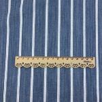 180gsm Blue And White Stripe Fabric Viscose Rayon Yarn Dyed TR Type