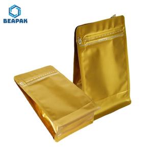 China Zip Seal Aluminum Foil 1000g Vacuum Stand Up Coffee Pouches wholesale