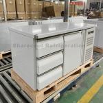 Double Door R134a Stainless Steel Undercounter Fridge Kitchen Drawer Fridge