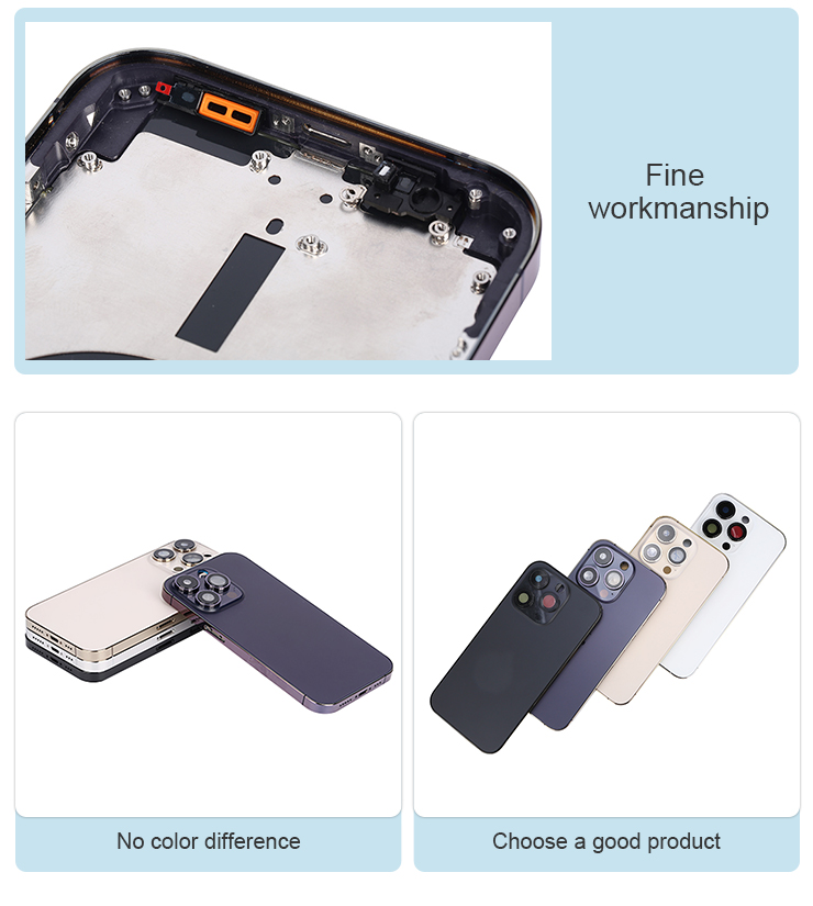 IPhone 14plus 14pro 14promax Cell Phone Housing IMEI Battery Mobile Cover Replacement