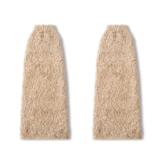 Fluffy Loose Knit Women Leg Warmers For Yoga And Casual Wear