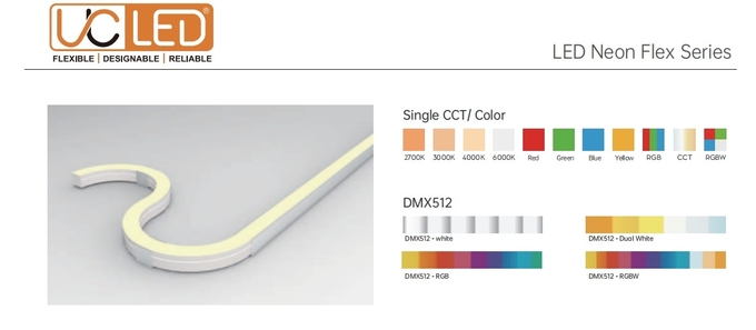 1018C Flexible Side Bend LED Light Strip Long Span LED Neon Strip With White RGB RGBW