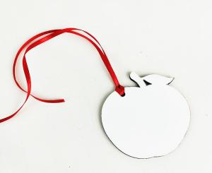 China Apple Shape DIY Sublimation MDF Blanks Thermal Transfer Printing wholesale