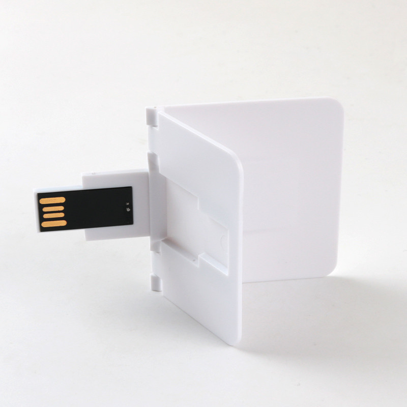 ABS Plastic Credit Card USB Sticks 2.0 128GB 64GB Both Side CMYK Print