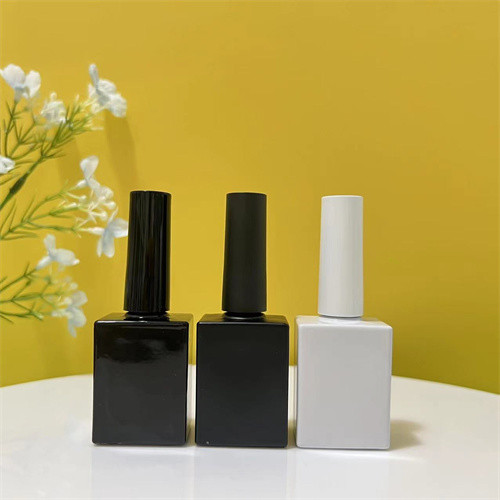 Empty Plastic Cap Small Nail Polish Bottles 12ml 15ml With Brush