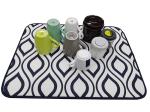 Microfiber Dish Drying Mat 300gsm Glass Cloth Dish Drainer Mat