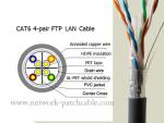 High Speed 4P External Lan Cable Cat6 Outdoor Shielded Cable