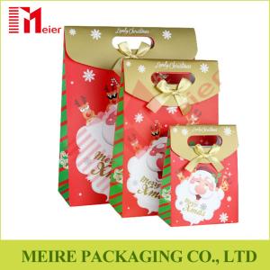 China Santa Claus Christmas Gift Bag Merry Christmas Paper Gift Treat Cookies and candy Bags wholesale