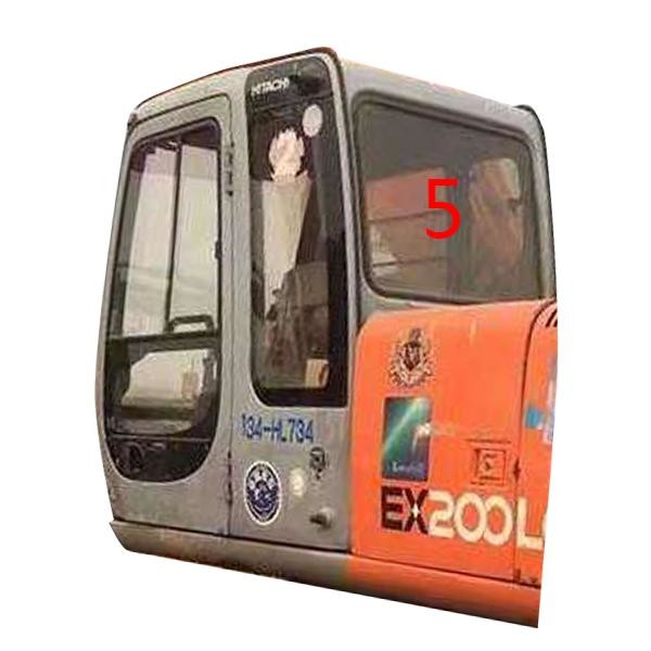 845mm Wide 645mm Height HITACHI Excavator Glass High Impact Strength Back Side