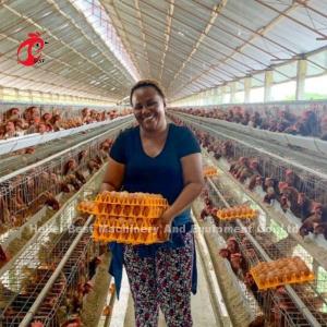 China 8 Tiers Steel Chicken Cage For Laying Eggs Iris wholesale