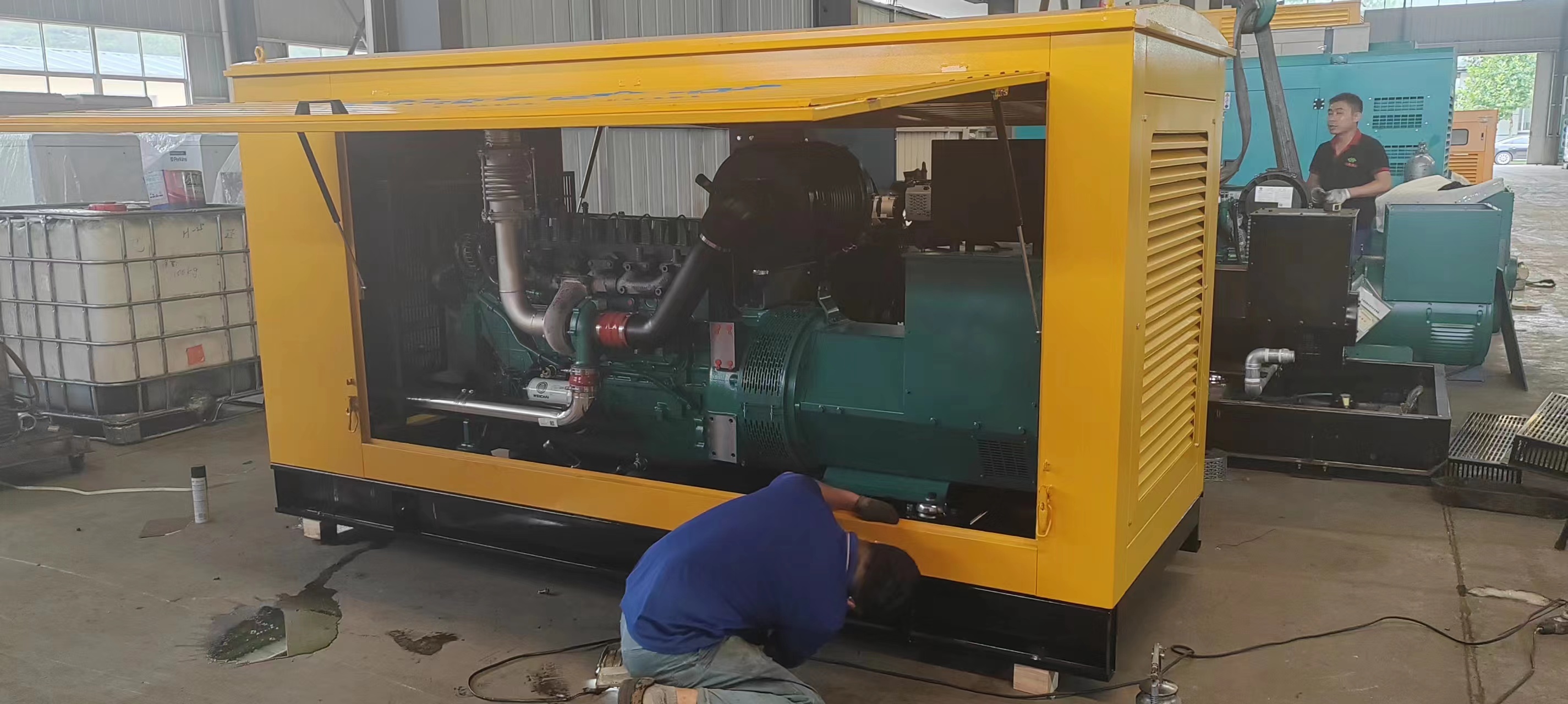Portable 200KW Weichai Diesel Generator Set with Water Cooling System and Air Filter