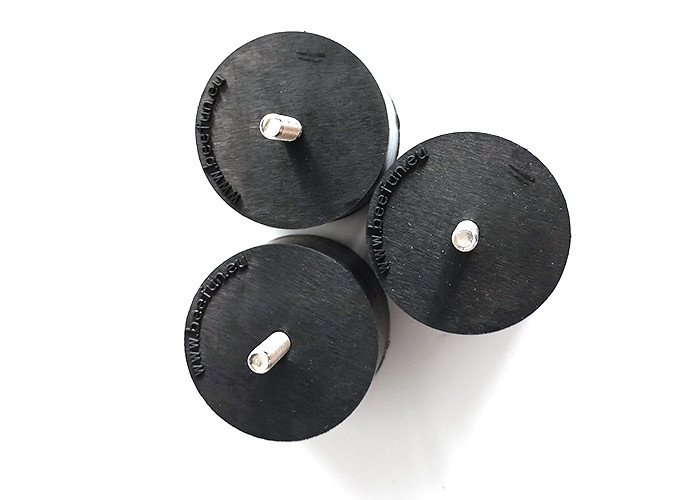 OEM Customize Molded Rubber Bushing Shock Absorber Cylindrical Black Color