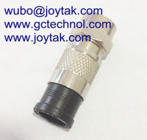 China F Compression Connector F Male coaxial connector Waterproof for RG59 Coaxial Cable wholesale