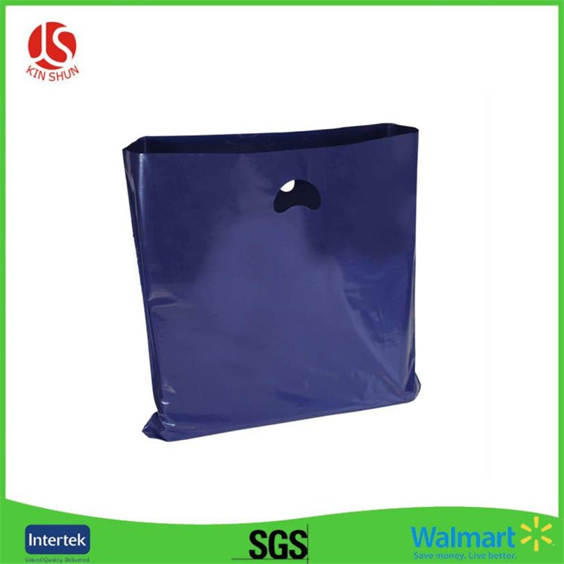 Custom Own Logo Printing Cheap Gift Plastic Die Cut Hdpe Shopping Bag
