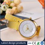Wholesale Plastic watch band Alloy Round Case Ladies Quartz Watches fashion
