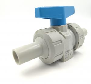 China Industrial Flange PVC Ball Valve PN 10 Manually Operated Control wholesale