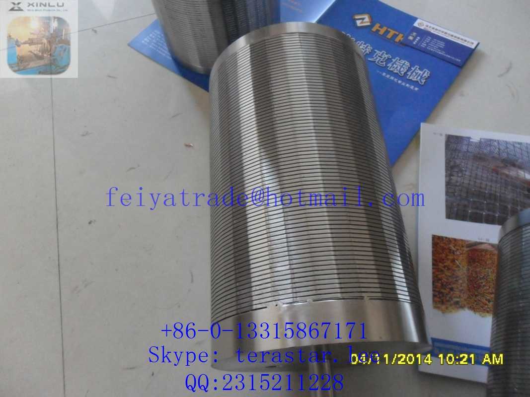 wire wound stainless steel screen pipe / wedge wire screen tube / perfect roundness water well screens