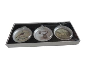 China glass ornament set wholesale