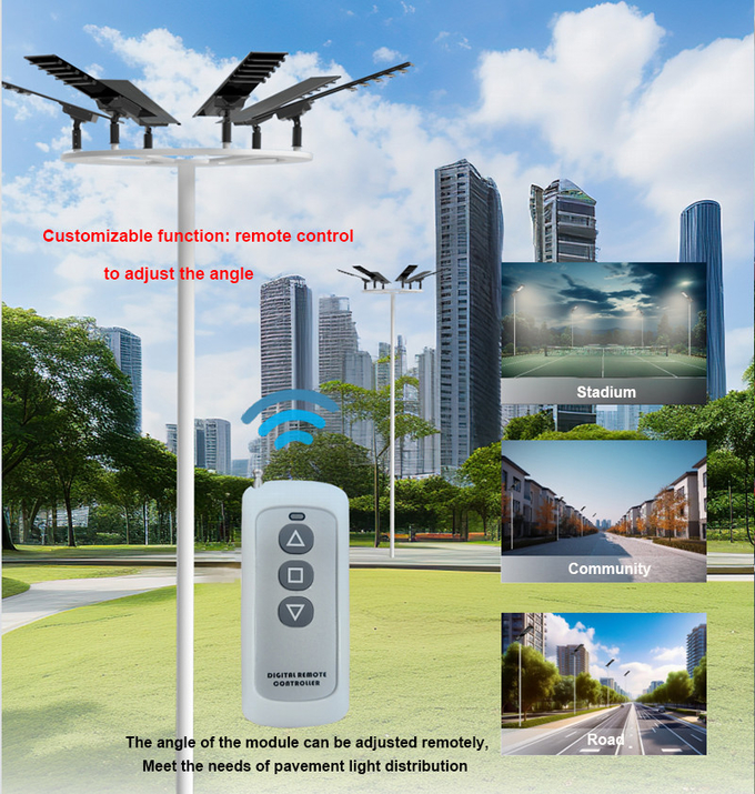 60watt Integrated Solar Street Light With Aluminum Alloy Height 6 To 8m