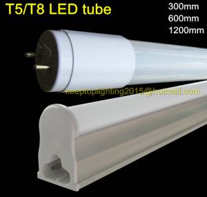 China hot sale lowest price led tube T5/T8 aluminum&glass housing,600mm/1200mm,85-265v,ra70/ra80 on sale