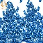 Stunning Tulle Glitter Lace Fabric Embroidery Beads For Wedding