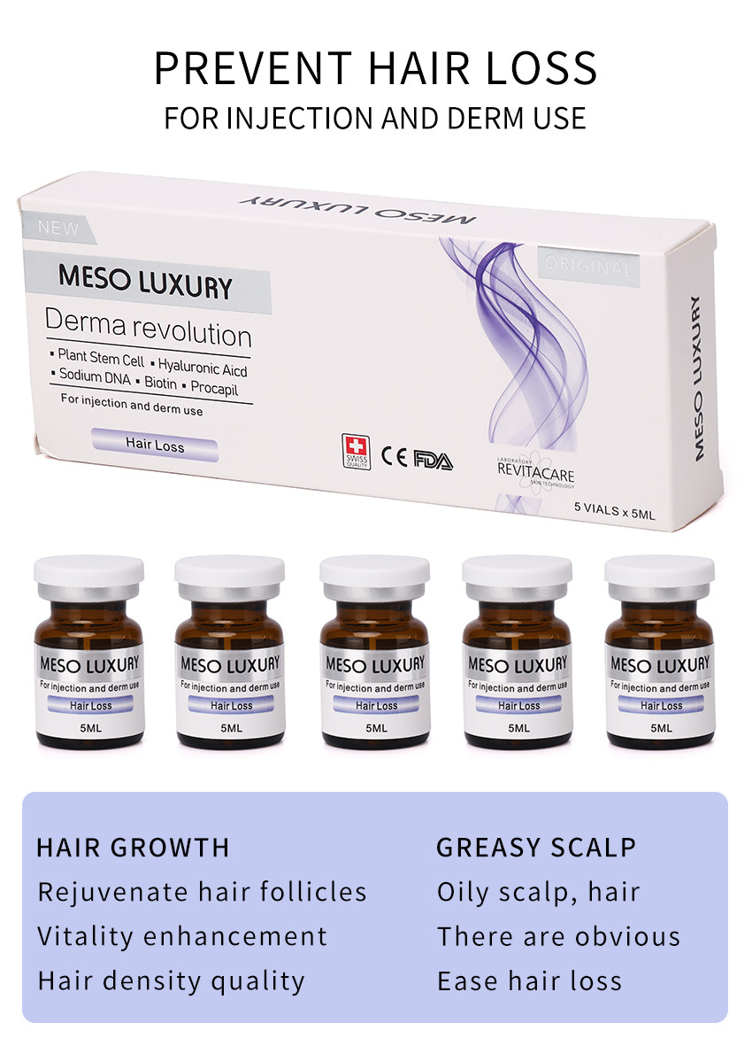 Luxury Anti Hair Loss Serum Mesotherapy Injection Treatment For Hair Growth