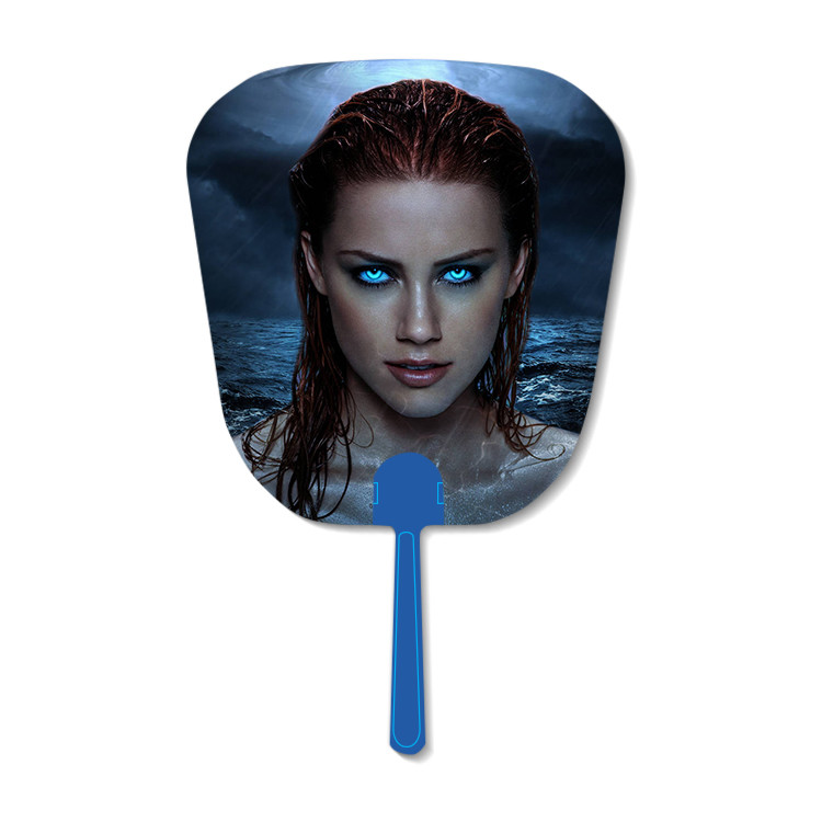 SGS Custom Lenticular Printing Celebrity Plastic Hand Held Fans
