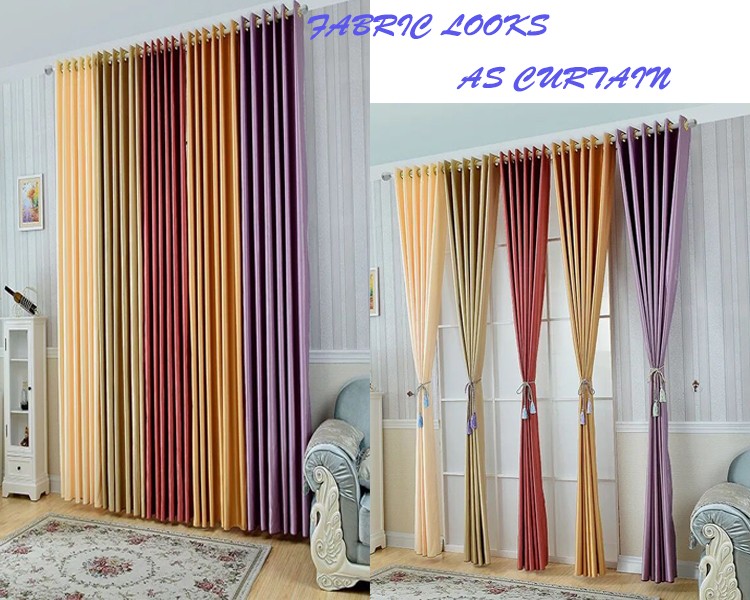 TWILL Style Polyester Super Satin Curtain Fabric for Wedding Decoration 280CMS 185GSM