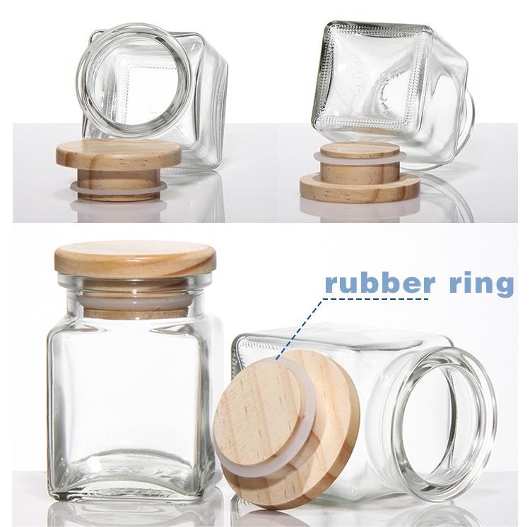 Candy tea Sugar Glass Coffee Jars Containers With Cork Lid 750ml ODM