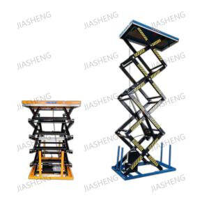 China 2000kg Electric Multi Scissor Heavy Duty Lift Table Max Height 4.2m Ladder Lift wholesale