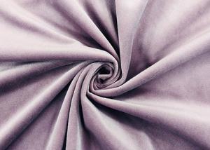 China 240GSM Micro Velvet Fabric / 100 Percent Polyester Lavender Velvet Fabric wholesale