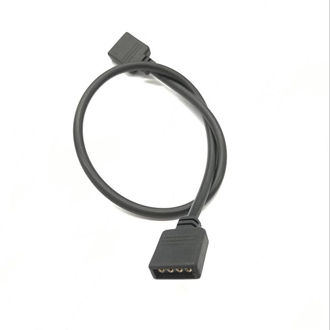 Rgb Led Extension Cable Black Colour 5m Length 2*0.3mm 4 Pin