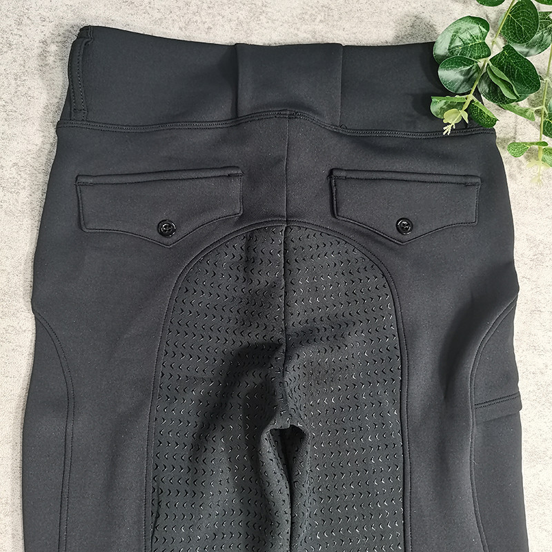 Belt Loop Horse Riding Compression Pants Polyester Winter Riding Breeches Full Seat