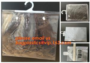 China Custom Made Clothes Underwear PVC Packaging Bag with Hook Display Bikini Swimwear Bag,Environmental Material pvc swimwea wholesale