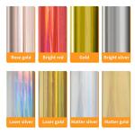 30cm UV DTF Hot stamping Foil Holographic film HTV heat transfer film gold