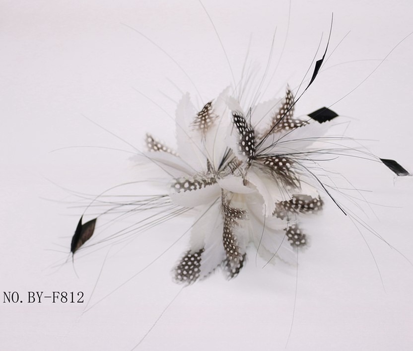 10x30cm Goose Feather Mounts Party Decor Guinea Fowl Peacock Feather Flowers