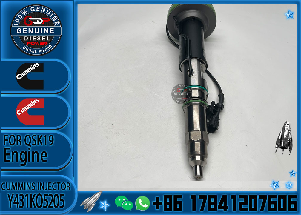 Construction Machinery PartsFuel Injector For QSK19 Diesel Y431K05429 Y431KO5205 Y431K05420For CUMMINS Diesel Engine