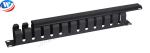 19inch 1U 12Holes Steel Material Cable Management