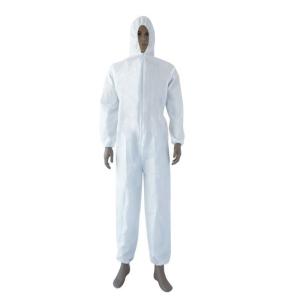 China White Color Waterproof Disposable Coveralls Disposable Body Suit Work Protection wholesale
